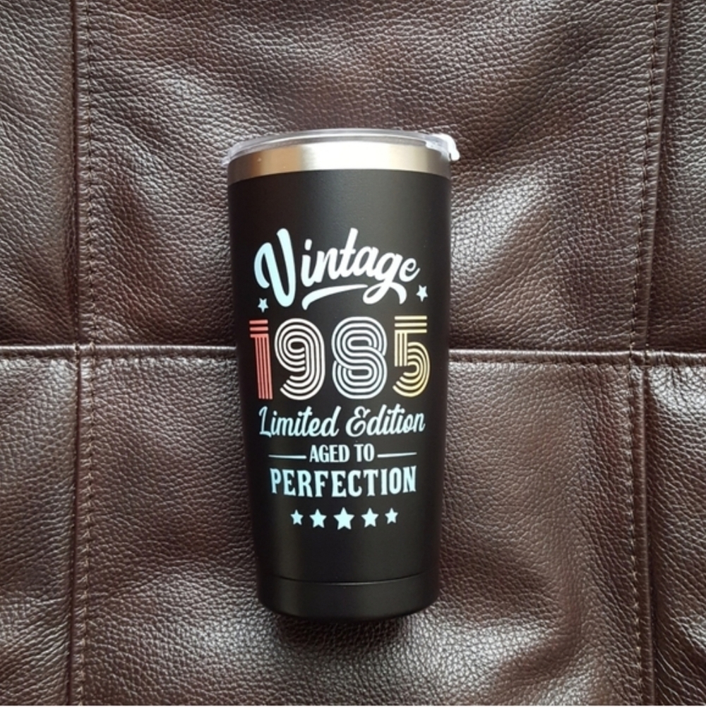 Vintage 1985 20 Oz Stainless Steel Insulated Coffee Mug Tumbler Cup